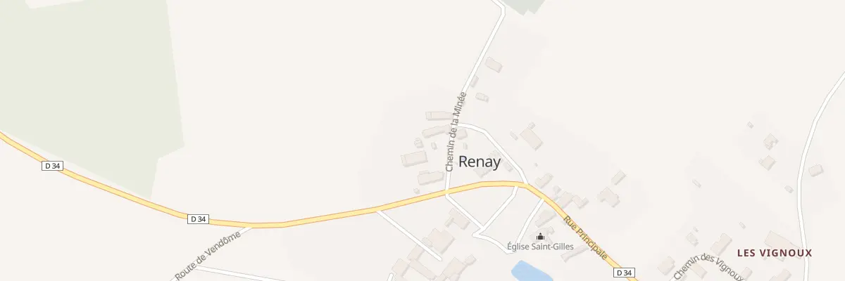 Plan du 1 Che de la Minee à Renay