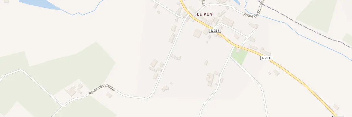 Plan du 125 Rte des Etangs à Lanouaille