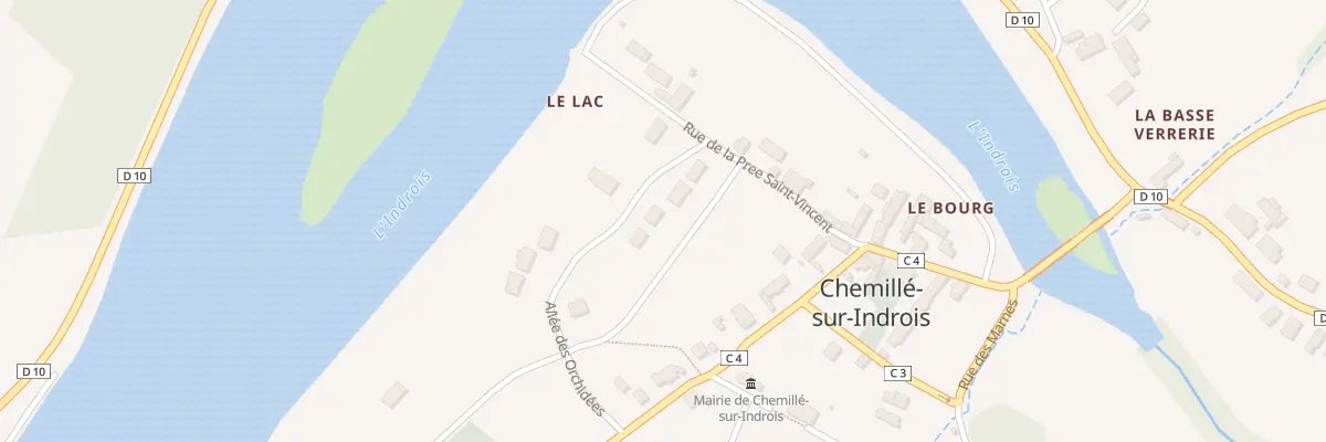Plan du 161 Le Lac à Chemillé-sur-Indrois
