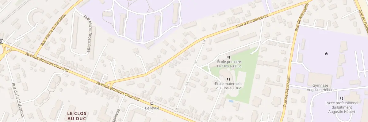 Plan du 14 Rue d’Hardencourt à Évreux