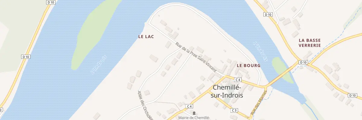 Plan du 1 Le Lac à Chemillé-sur-Indrois