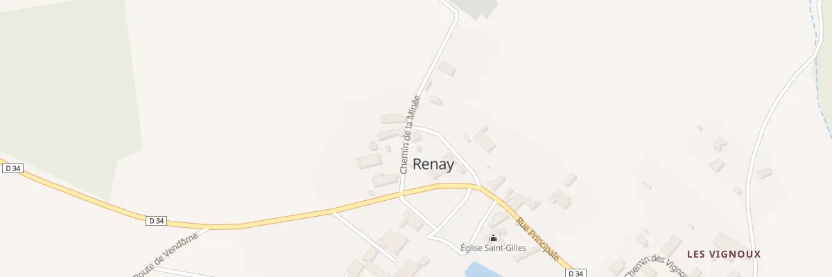 Plan du 1 Rue de la Mairie à Renay