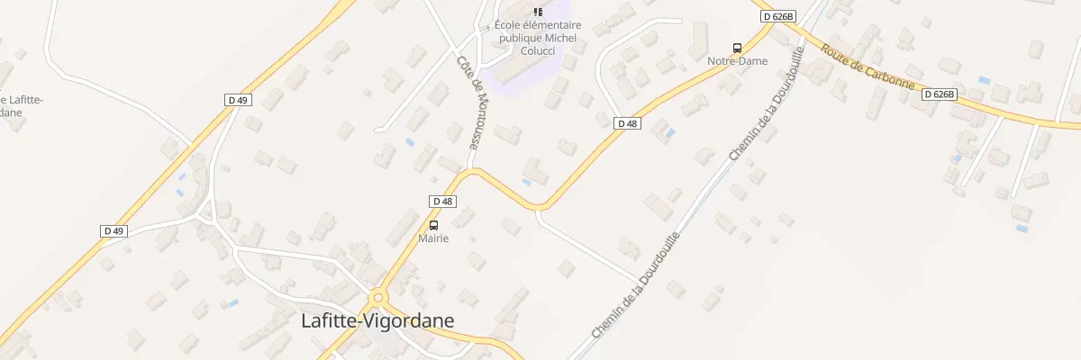 Plan du 13 Rue de la Chapelle à Lafitte-Vigordane