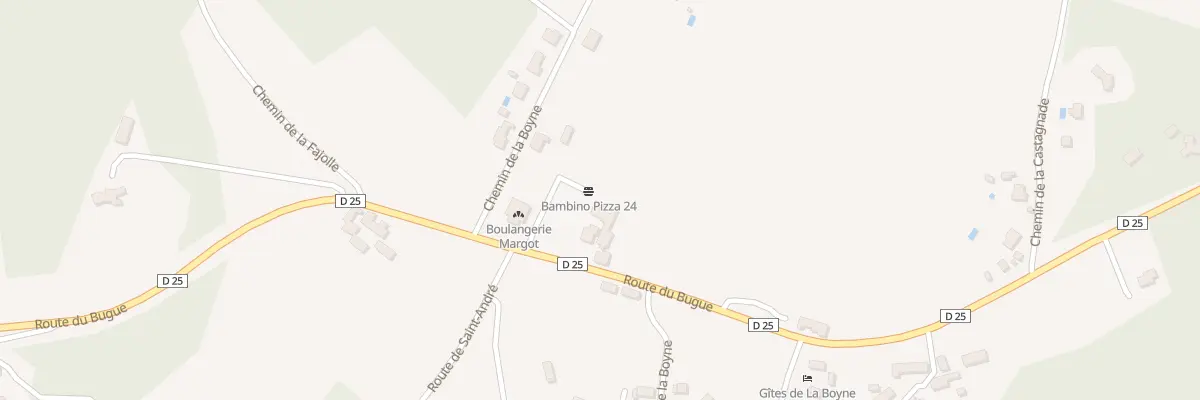 Plan du 4854 Rte du Bugue à Saint-André-d’Allas