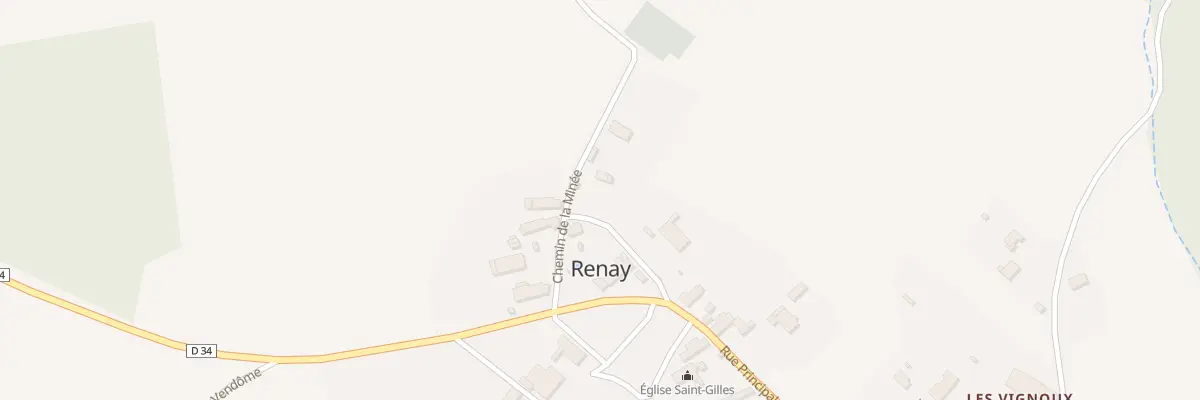 Plan du 5001 Rue de la Mairie à Renay