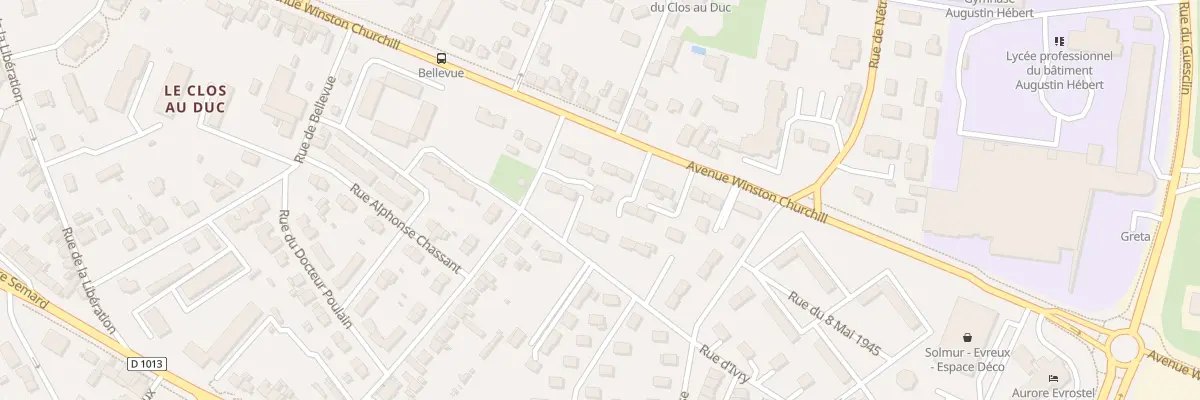 Plan du 34 Rue Hector Ridel à Évreux