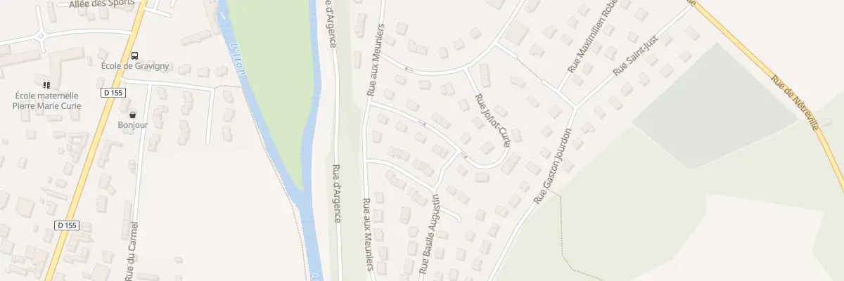 Plan du 6 Rue Joliot Curie à Gravigny