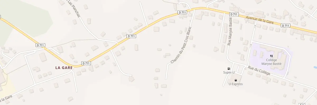 Plan du 61 Av de la Gare à Nantiat