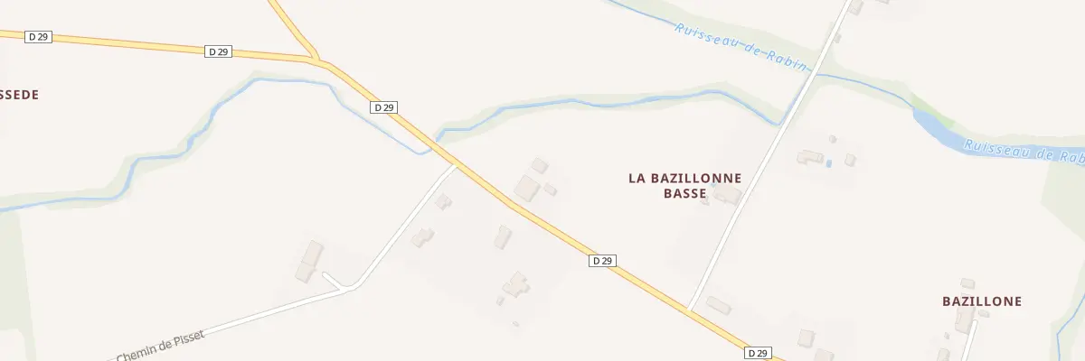 Plan du 52 La Bazillonne Basse à Launac