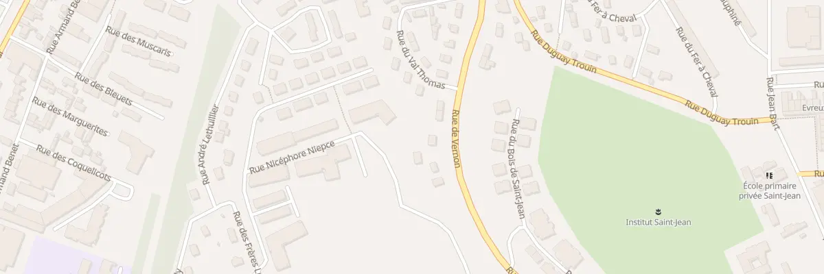 Plan du 68 Rue de Vernon à Évreux