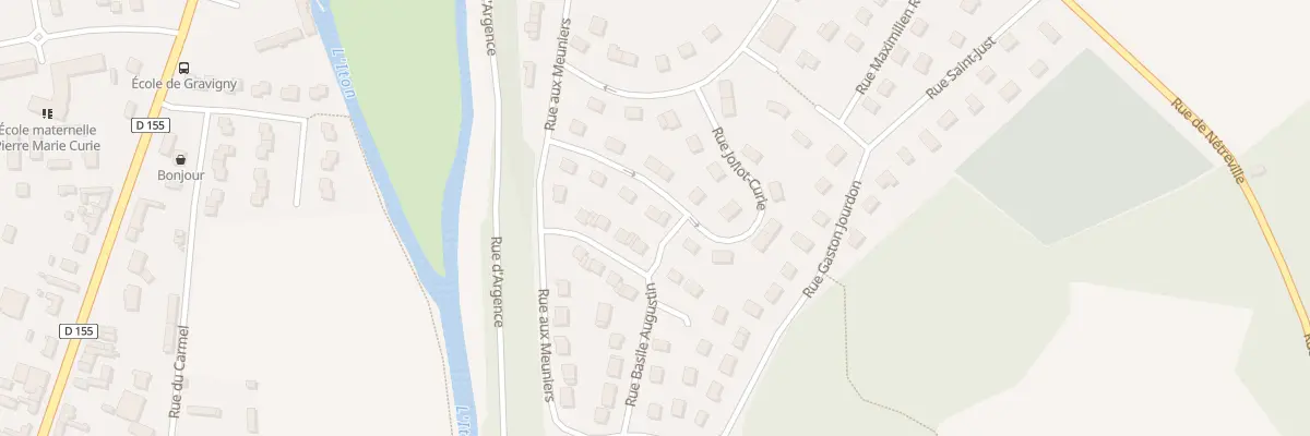 Plan du 8 Rue Joliot Curie à Gravigny