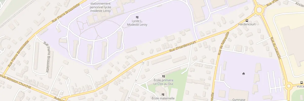 Plan du 33 Rue d’Hardencourt à Évreux