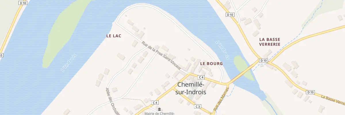Plan du 8 Rue de la Pree St Vincent à Chemillé-sur-Indrois