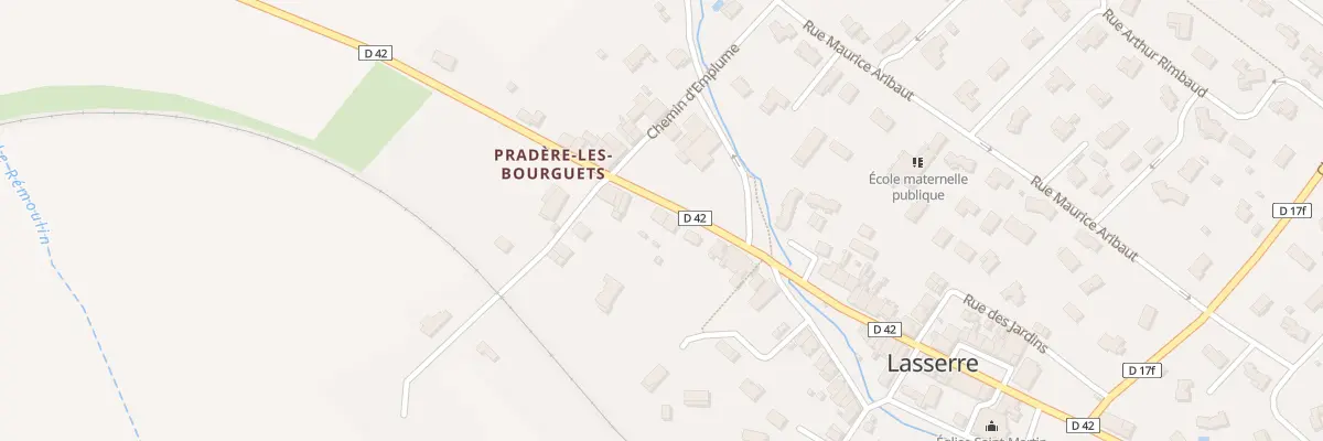 Plan du 6 Av de Bouconne à Lasserre-Pradère