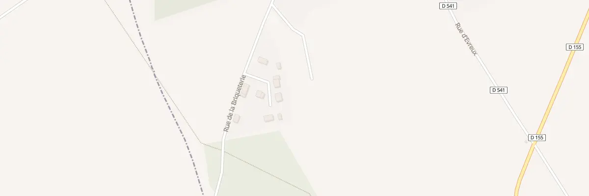 Plan du 9223 Rue de la Briqueterie à La Chapelle-du-Bois-des-Faulx