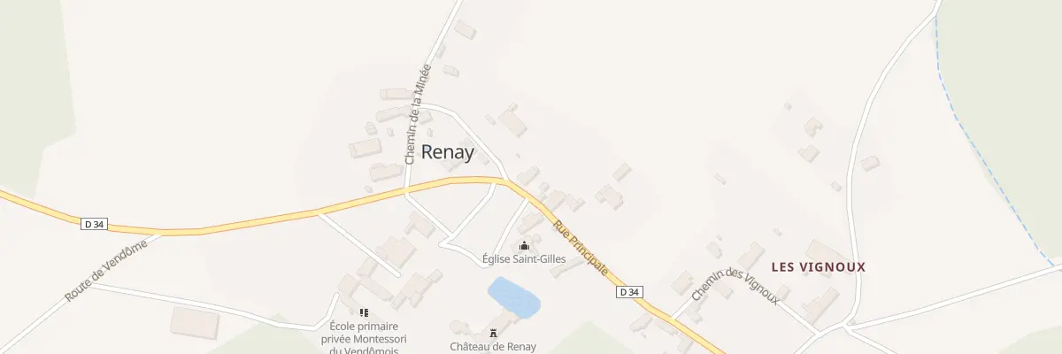 Plan du 12 Rue Principale à Renay