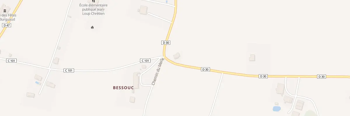 Plan du 489 Rte de Saint-Cezert au Burgaud