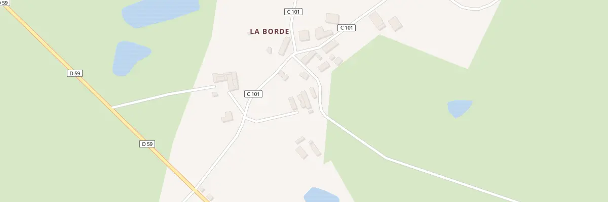 Plan du 5176 La Borde Sud à La Meyze