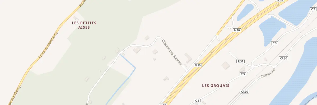 Plan du 1 Che des Sources à Pezou