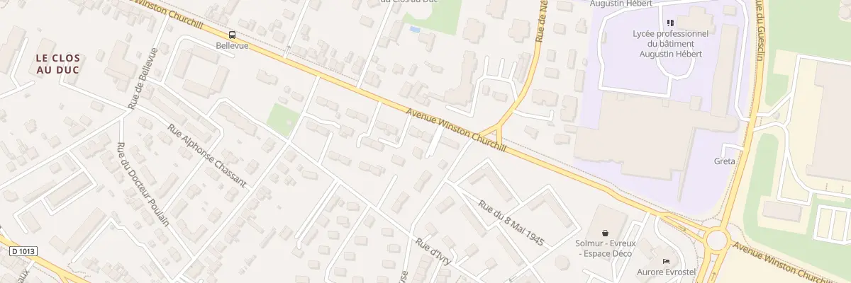 Plan du 60 Av Winston Churchill à Évreux
