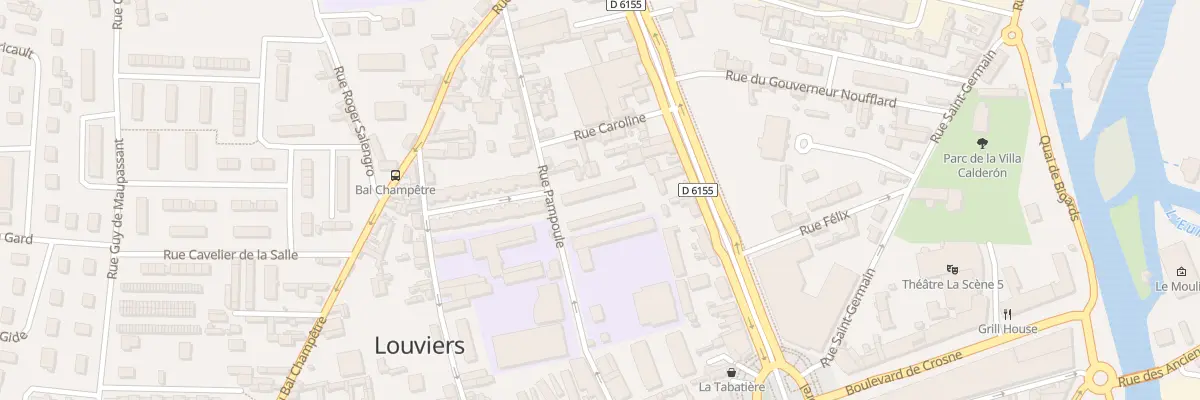 Plan du 14 Rue Pampoule à Louviers