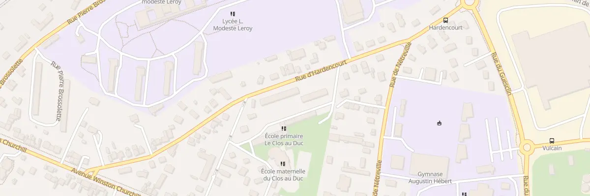 Plan du 24 Rue d’Hardencourt à Évreux