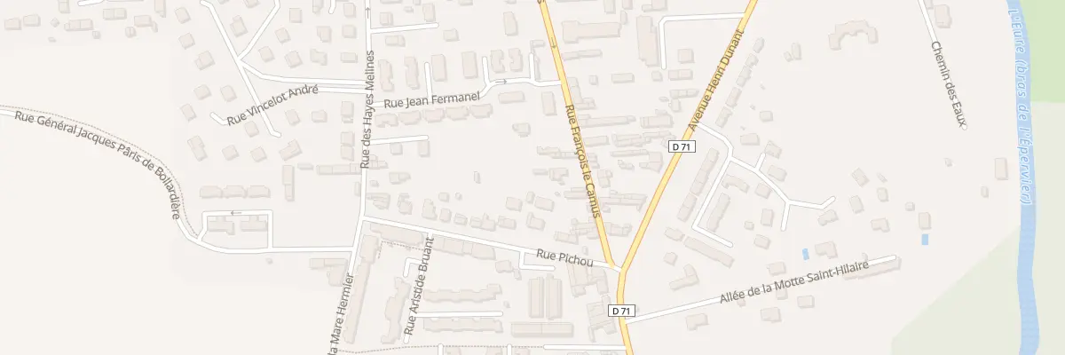 Plan du 29B Rue François le Camus à Louviers