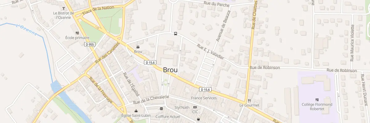 Plan du 4 Rue Lucien Deneau à Brou