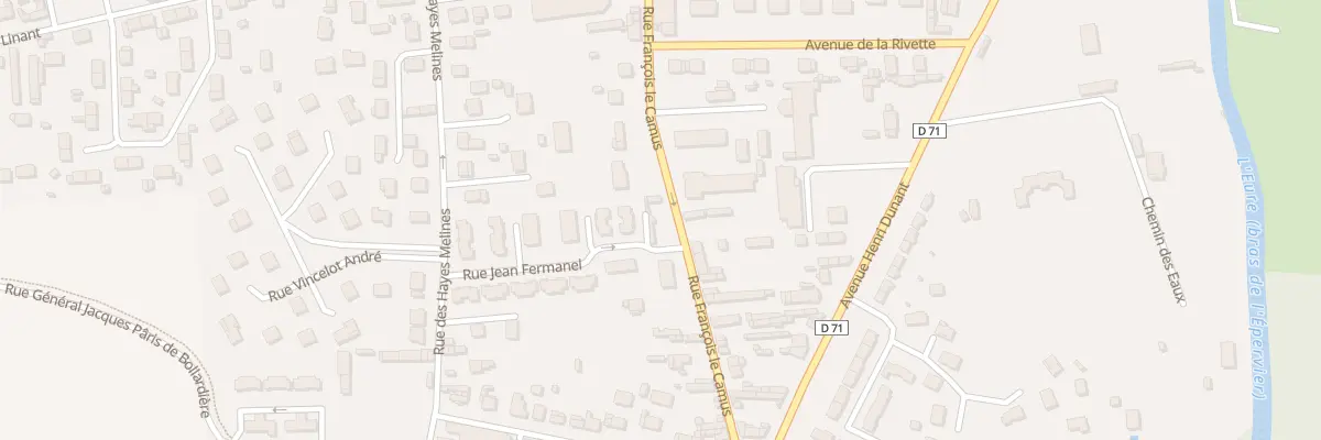 Plan du 25 Rue François le Camus à Louviers