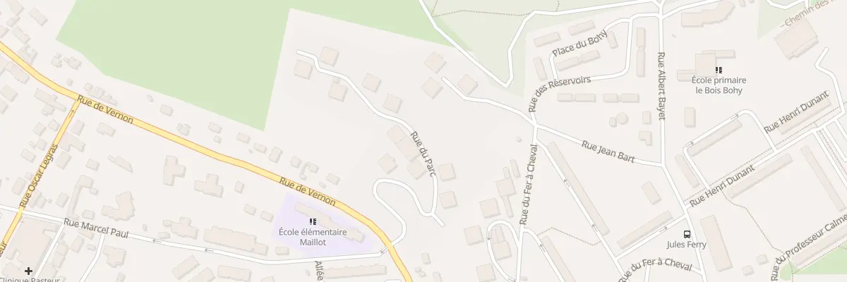 Plan du 9003 Rue du Parc à Évreux