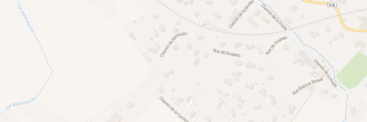 Plan du 2 Rue de Soupets à Lasserre-Pradère