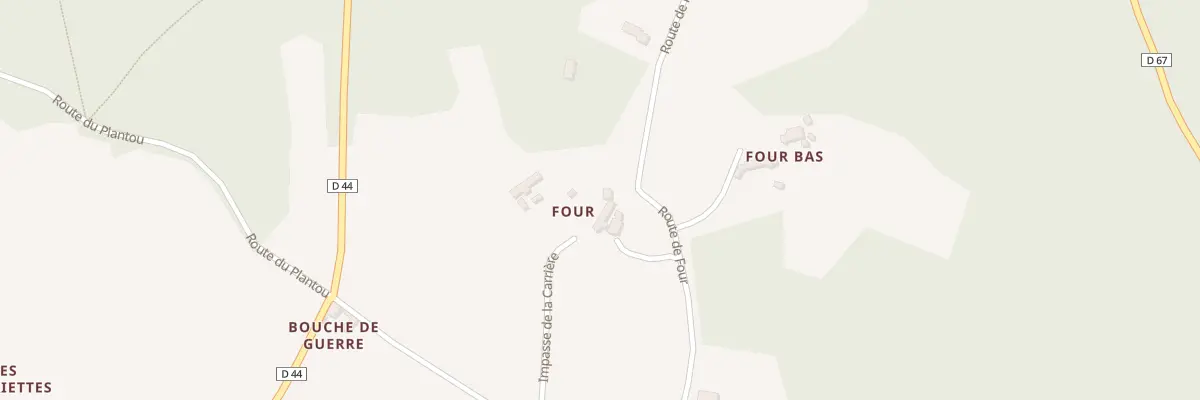 Plan du 540 Rte de Four à Pomarède