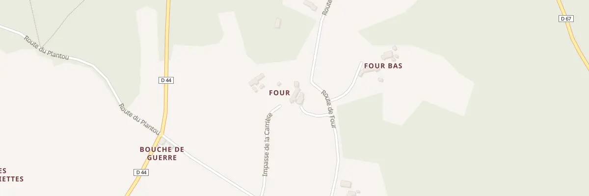 Plan du 610 Rte de Four à Pomarède