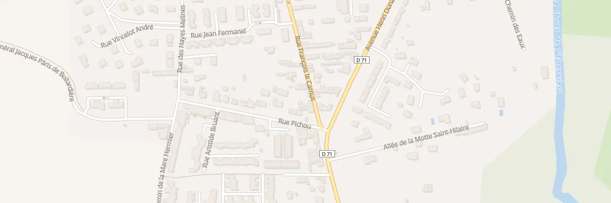 Plan du 33 Rue François le Camus à Louviers