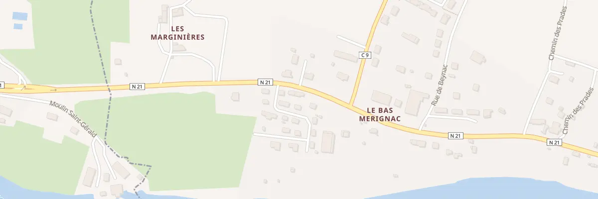 Plan du 435 Le Bas Mérignac à Isle