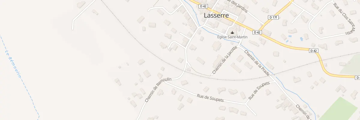 Plan du 18 Chem du Remoulin à Lasserre-Pradère