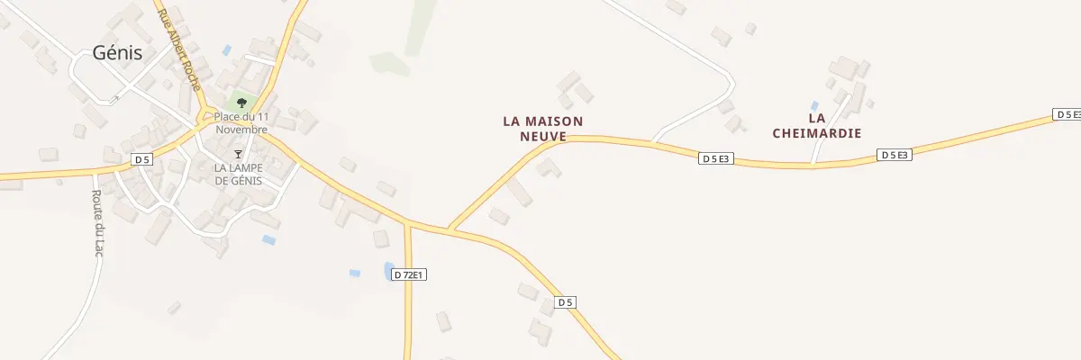 Plan du 4 Rte de la Chapelle à Génis