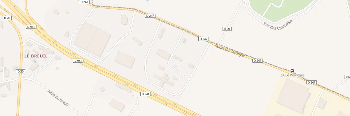 Plan du 24 Rte du Verdoyer à Verneuil-sur-Vienne