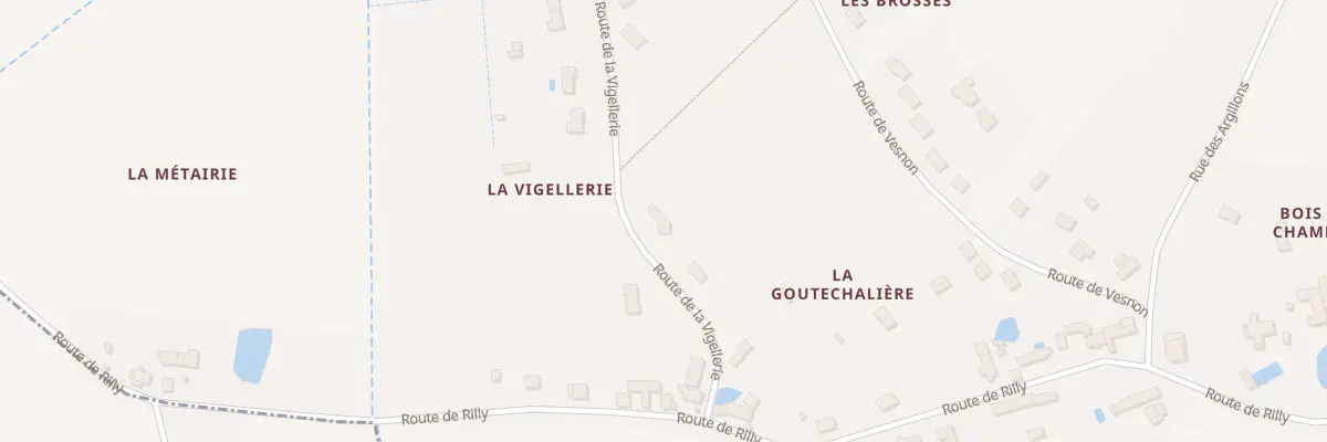 Plan de La Vigellerie à Chaumont-sur-Loire