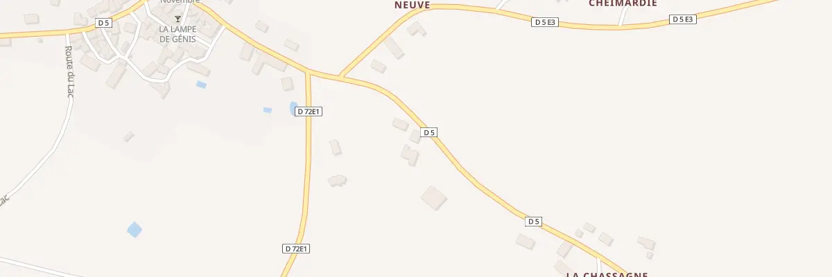Plan du 38 La Maison Neuve à Génis