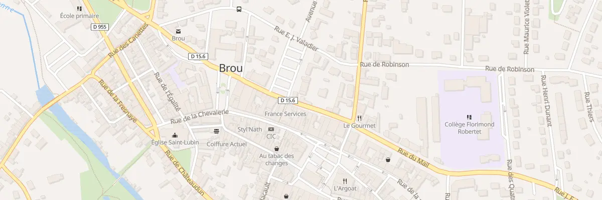 Plan du 6 Rue de l’Hotel de Ville à Brou