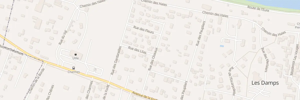 Plan du 5 Rue des Oiseaux aux Damps