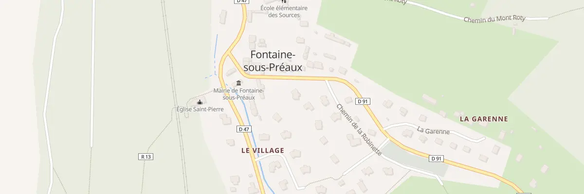 Plan du 78 Rte du Val de la Chaux à Fontaine-sous-Préaux