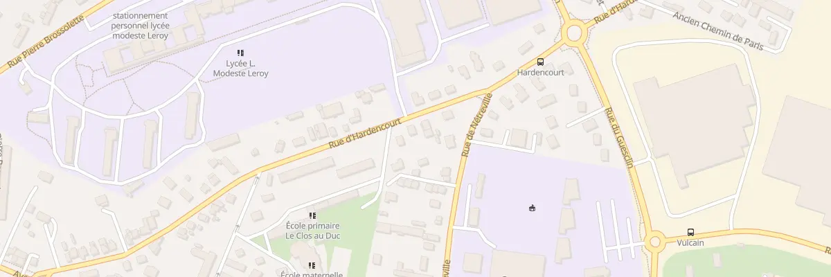 Plan du 34 Rue d’Hardencourt à Évreux