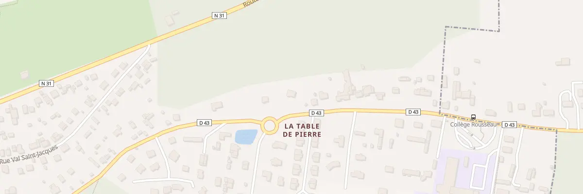 Plan du 89T Rue de la Table de Pierre à Darnétal