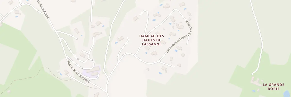 Plan du 1 Ham des Hauts de Lassagne à Saint-André-d’Allas