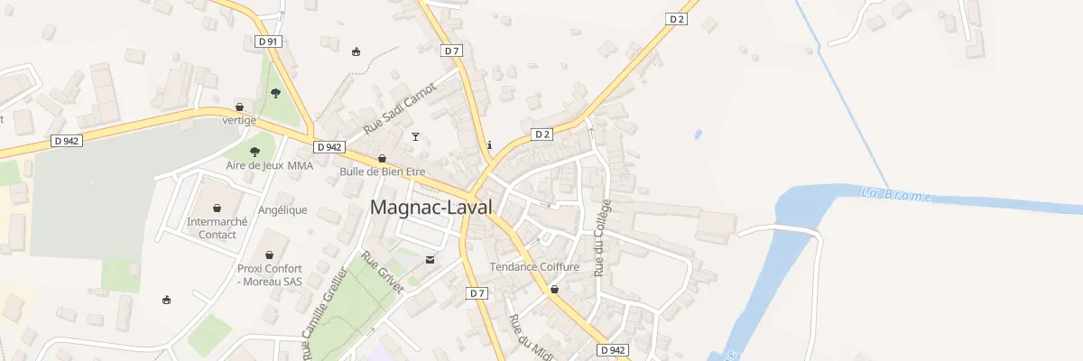 Plan du 3 Pl du College à Magnac-Laval
