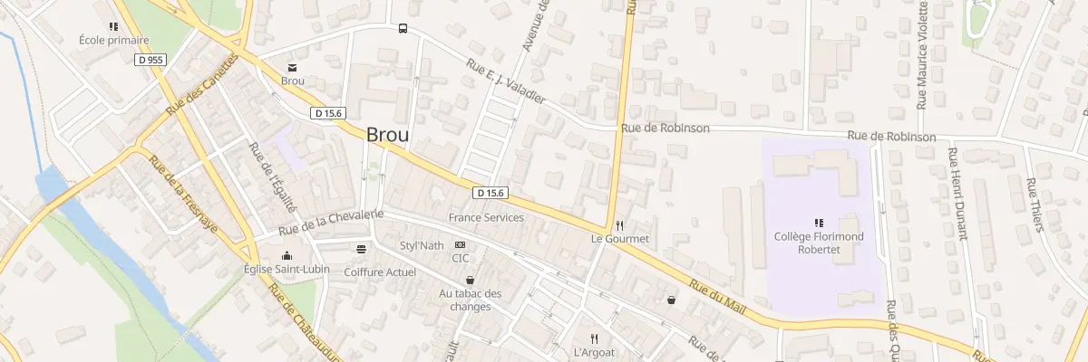 Plan du 4 Rue de l’Hotel de Ville à Brou