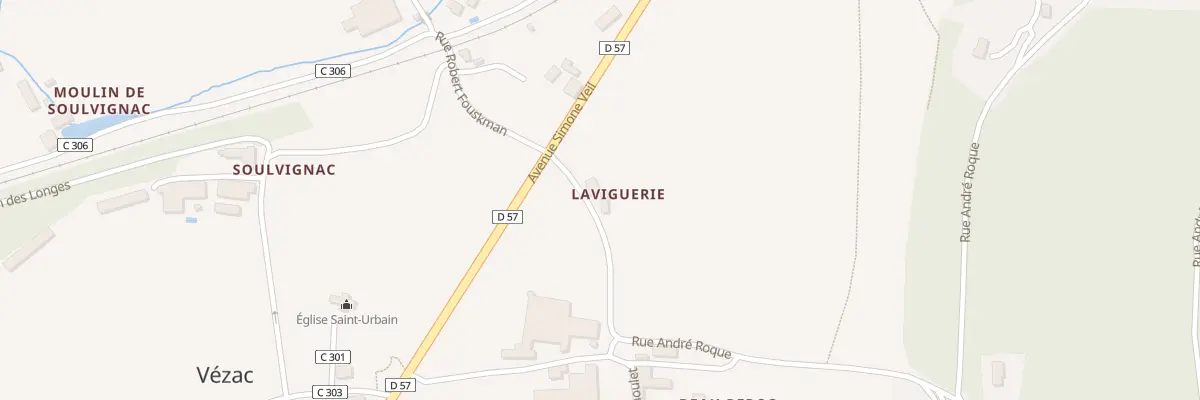Plan du 55 Rue André Roque à Vézac