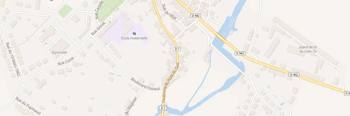 Plan du 5249 Fg du Pont du Gué à Magnac-Laval